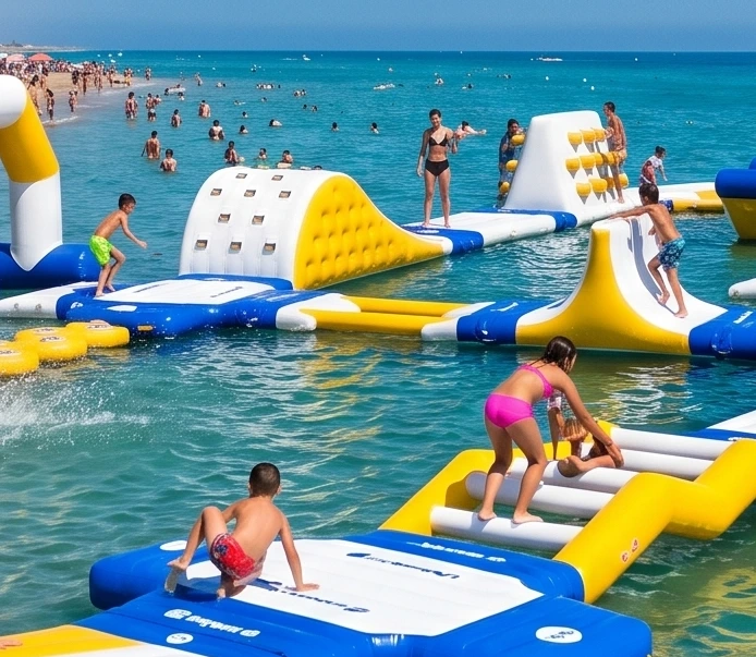 Aqua Inflables juegos en la playa